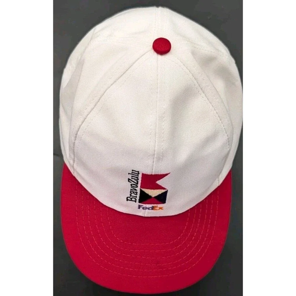 Vintage FedEx Bravo Zulu Embroidered Snapback Hat